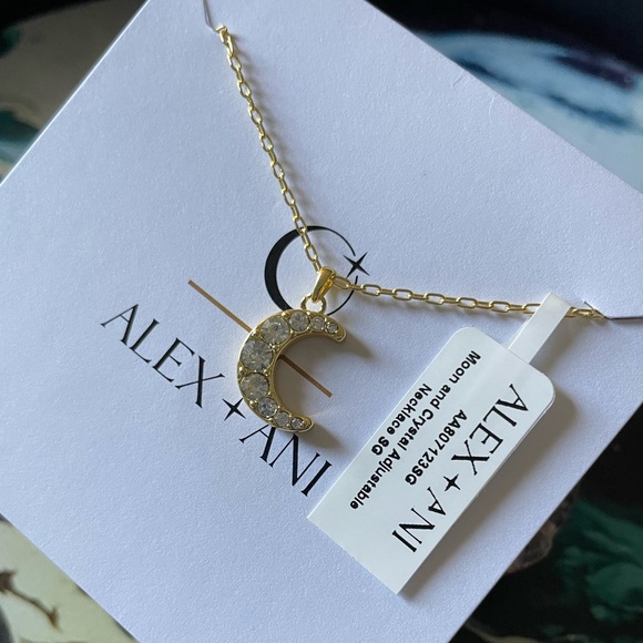 NWT Alex and Ani Moon and Crystal Necklace - Picture 6 of 9